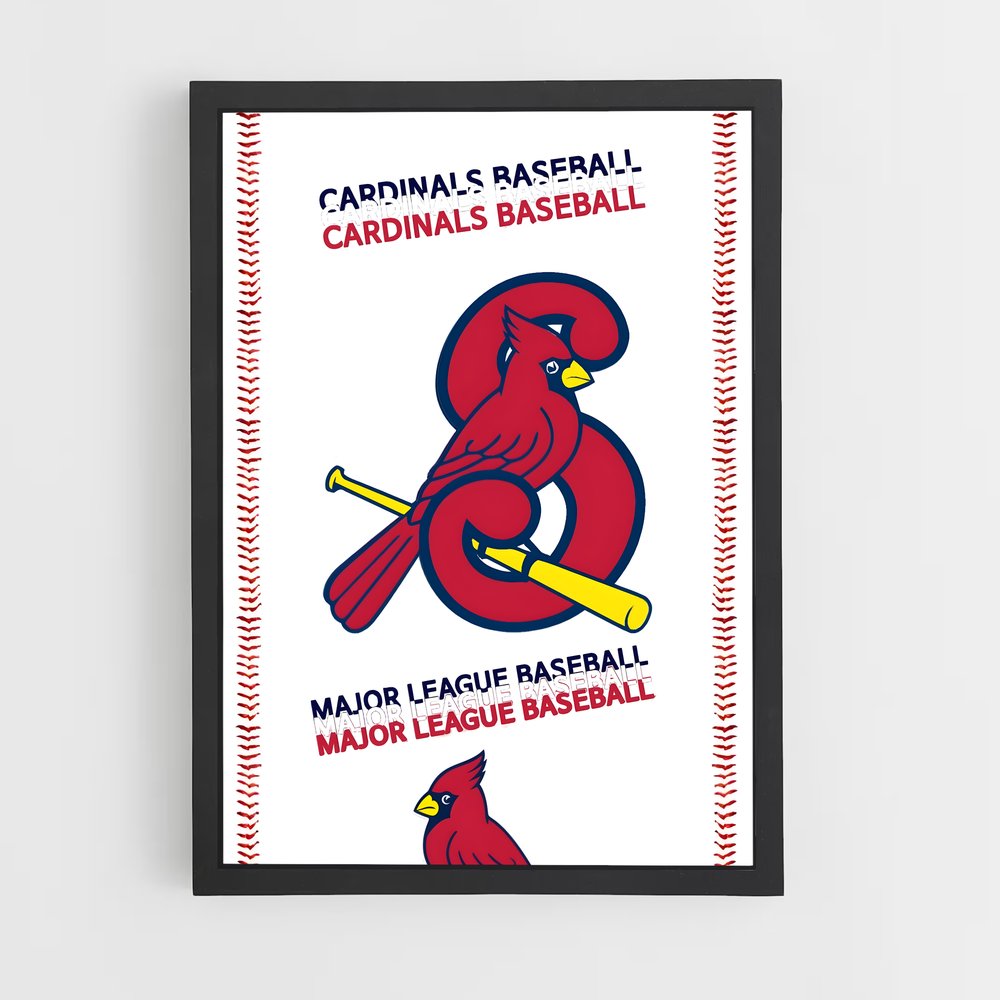 Poster louis cardinals – affiche Baseball (vue 2)